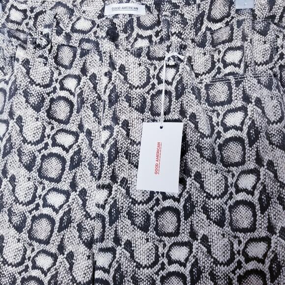 Good American Good Legs Snake-Print Skinny Jeans, Size: 18, NWT - Picture 6 of 8